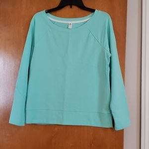 BNWOT Womens Kyodan Mint Athletic Wear Sweater Lg